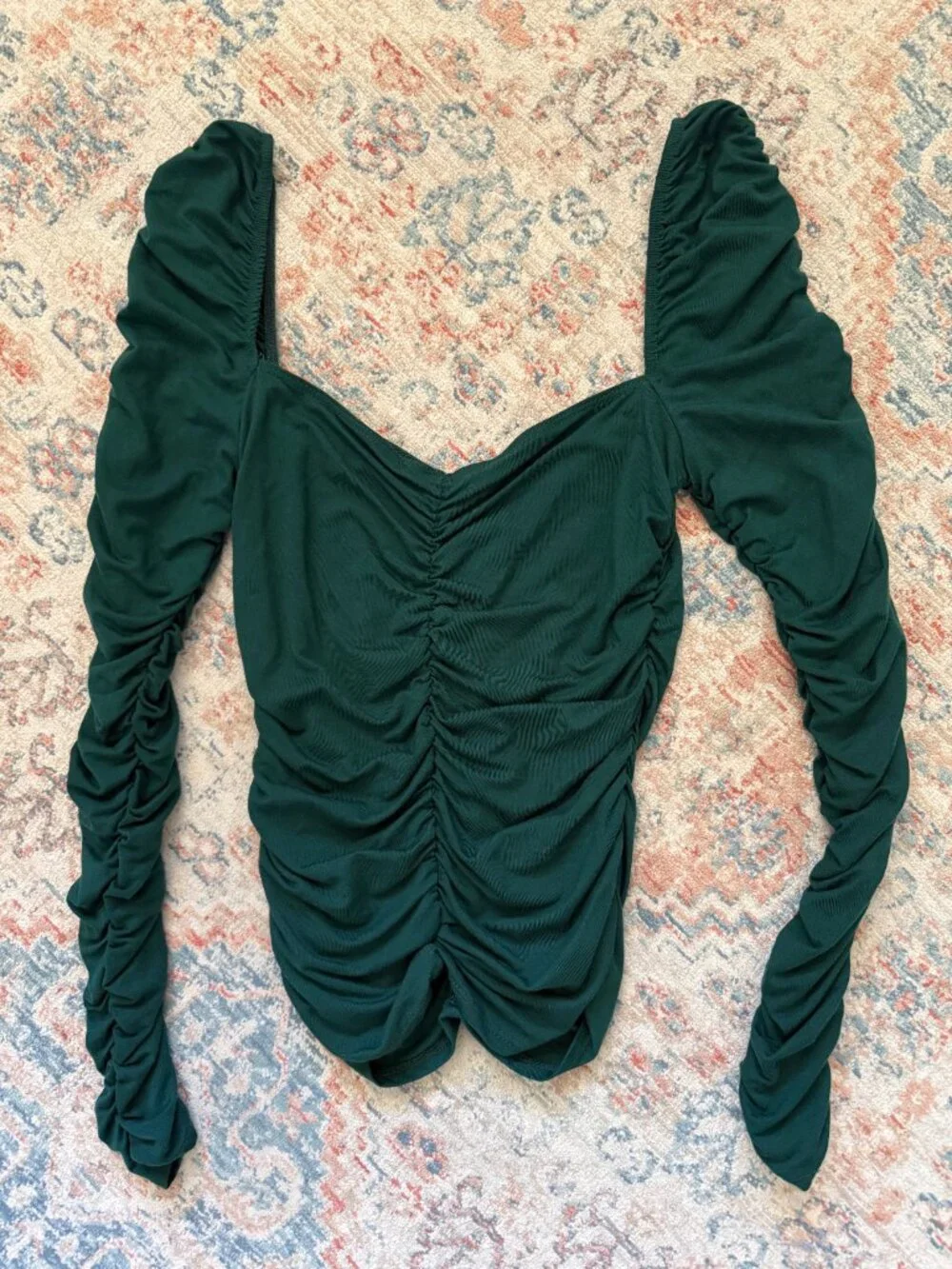 Reformation Esra Ruched Top : Medium - Picture 5 of 7